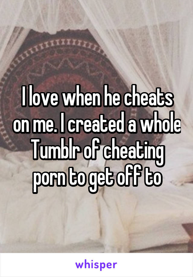 Cheating Tumblr